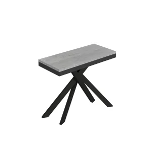 Console extensible 90×40/300 cm Saki Evolution structure béton anthracite Console extensible 90×40/300 cm Saki Evolution structure béton anthracite
