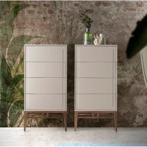 Chiffonier van notenhout en beige 7036 ANGEL CERDA