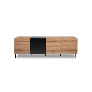 Buffet Bas 4 Deuren decor Licht Hout L200 cm – Nola Buffet Bas 4 Deuren decor Licht Hout L200 cm – Nola