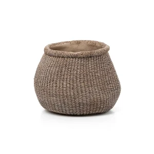 De Faux-Puff Plantenbak – Bruin – L