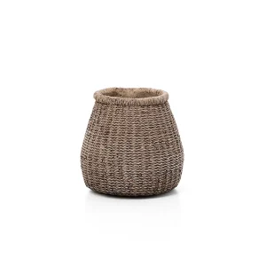De Faux-Puff Plantenbak – Bruin – M
