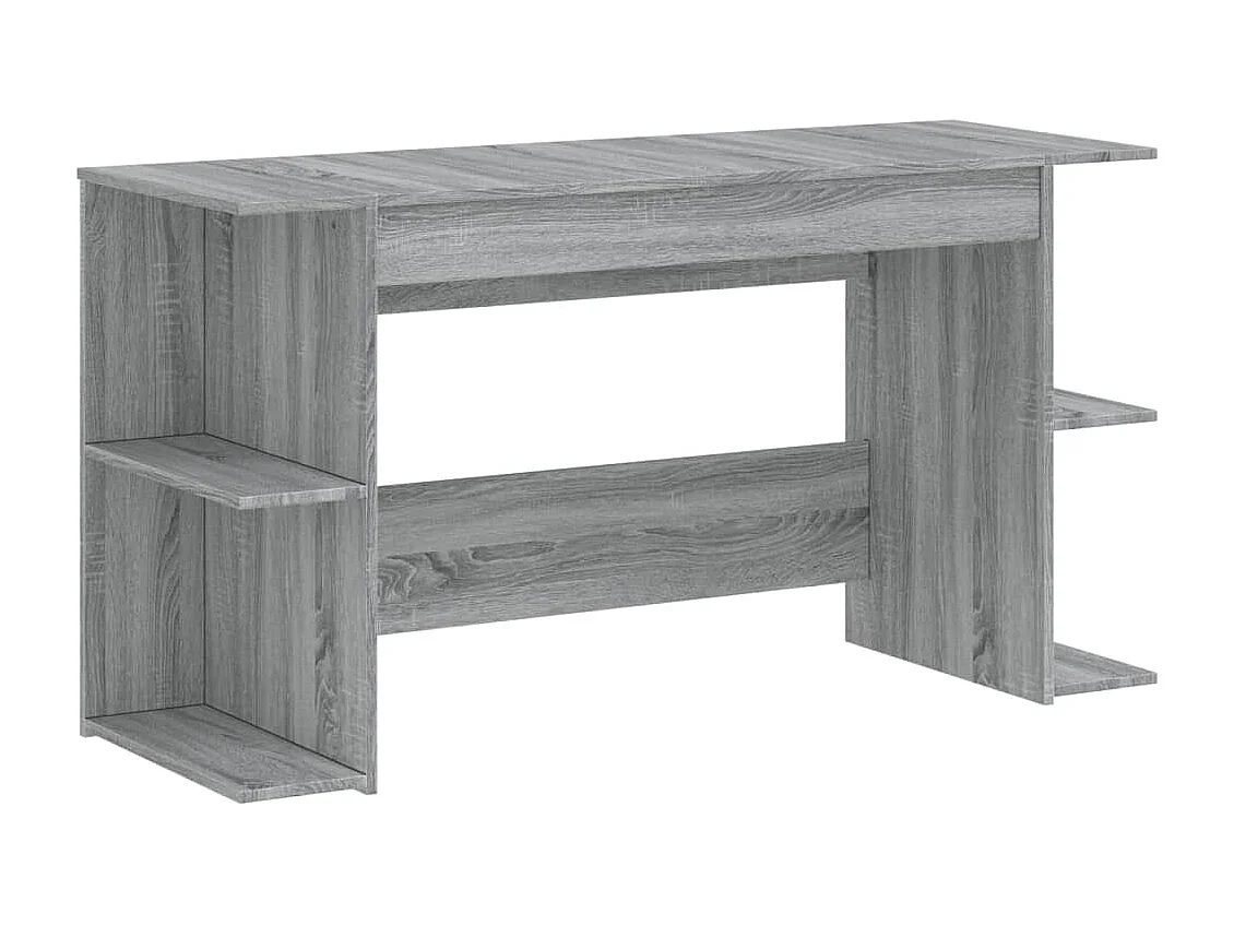 Bureau 140x50x75 cm bewerkt hout grijs sonoma eikenkleurig