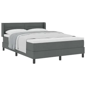 Boxspringbed met matras met matras Donkergrijs 160 x 200 cm Boxspringbed met matras met matras Donkergrijs 160 x 200 cm