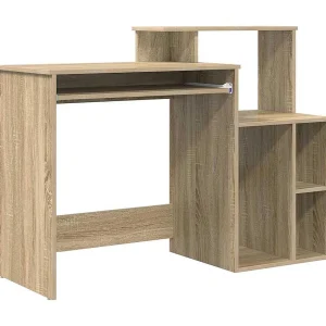 Bureau met lade Sonoma Eiken 120,5 x 44 x 88,5 cm Bewerkt hout