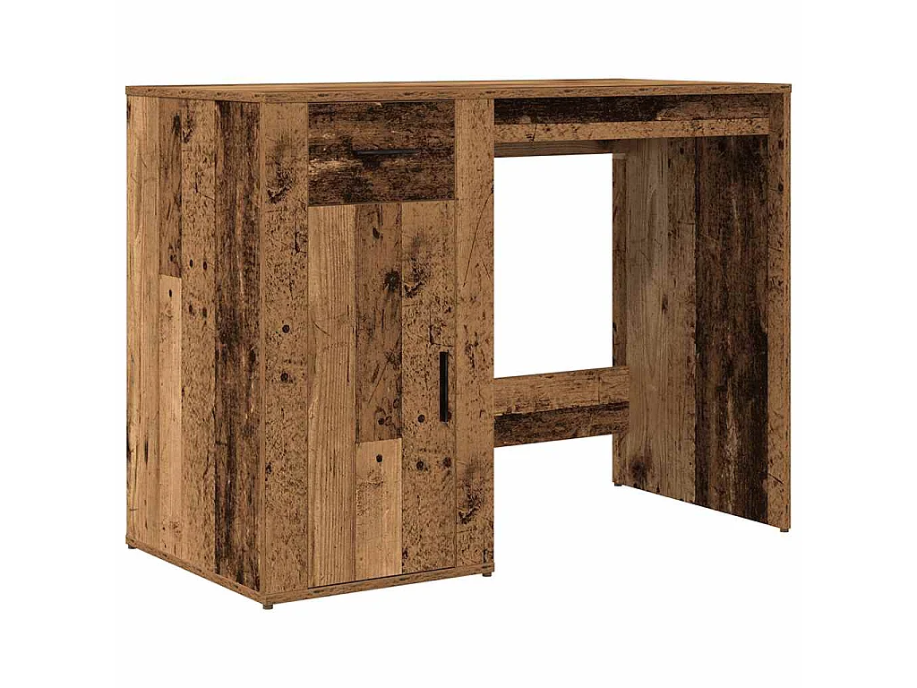 Bureau 100x49x75 cm bewerkt hout oud houtkleurig
