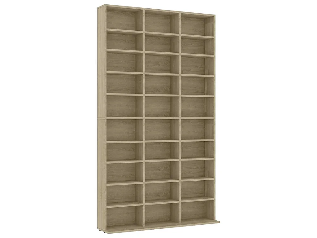 Cd-kast 102x23x177,5 cm bewerkt hout sonoma eikenkleurig