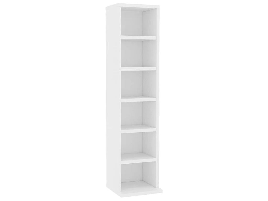 Cd-kast 21x20x88 cm bewerkt hout wit