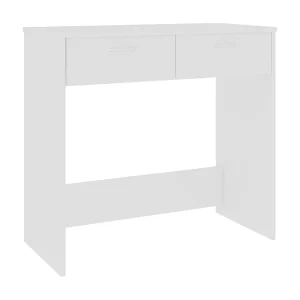 Bureau 80x40x75 cm bewerkt hout wit