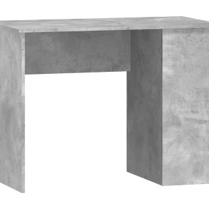 Bureau 100x55x75 cm bewerkt hout betongrijs