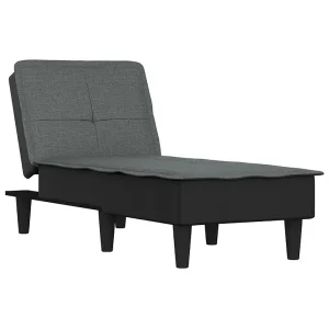 Chaise longue stof donkergrijs Chaise longue stof donkergrijs