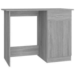 Bureau 100x50x76 cm bewerkt hout grijs sonoma eikenkleurig Bureau 100x50x76 cm bewerkt hout grijs sonoma eikenkleurig