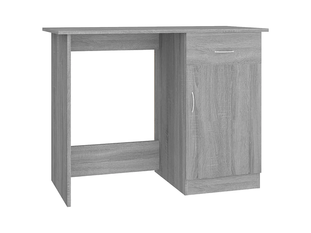 Bureau 100x50x76 cm bewerkt hout grijs sonoma eikenkleurig