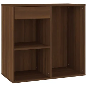 Cosmeticakast 80x40x75 cm bewerkt hout bruin eikenkleur