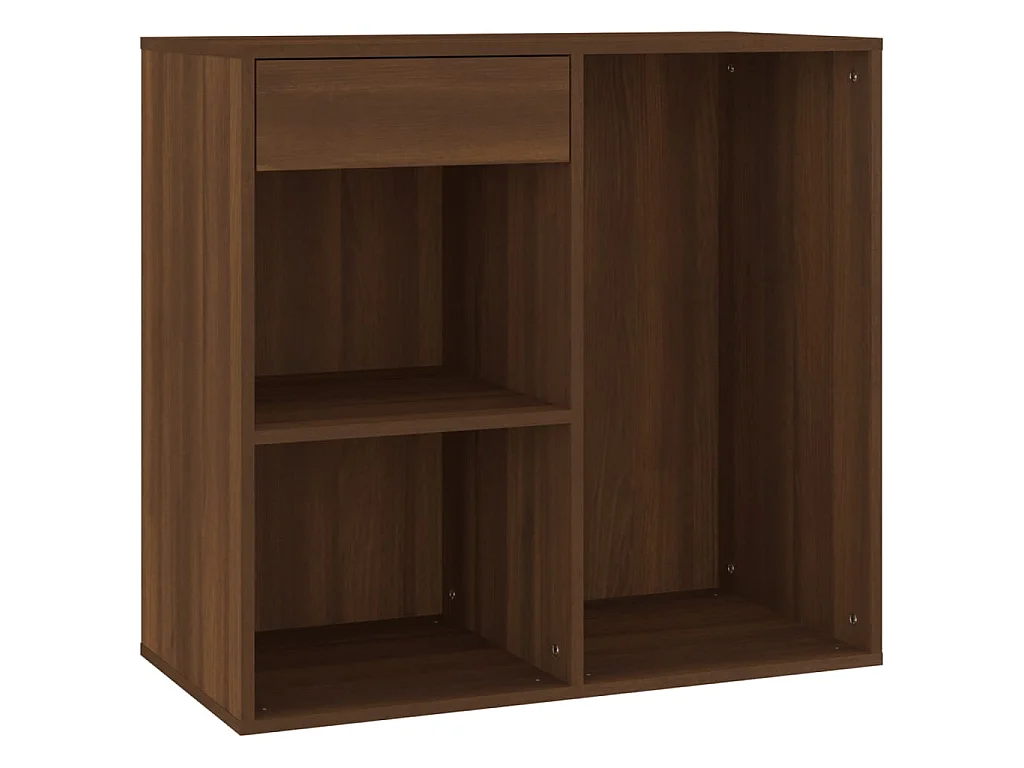 Cosmeticakast 80x40x75 cm bewerkt hout bruin eikenkleur