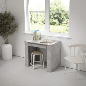 Uitschuifbare Consoletafel, 302x90x77cm, Voor 14 personen, Tafel, Cement Uitschuifbare Consoletafel, 302x90x77cm, Voor 14 personen, Tafel, Cement