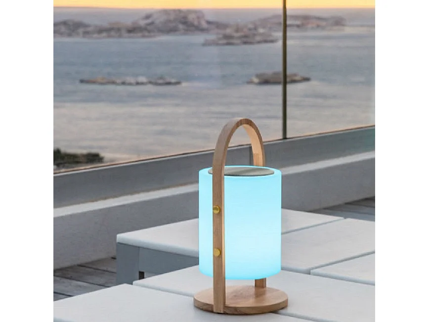 Draadloze Bluetooth-luidsprekerlamp 10W WOODY