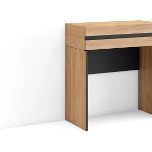 Consoletafel, haltafel, 70x35x75cm, Voor hal en entree, Bijzettafel, Eiken Consoletafel, haltafel, 70x35x75cm, Voor hal en entree, Bijzettafel, Eiken