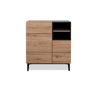 Buffet Hoog 2 Deuren 2 Nissen L80 cm – Nola Buffet Hoog 2 Deuren 2 Nissen L80 cm – Nola