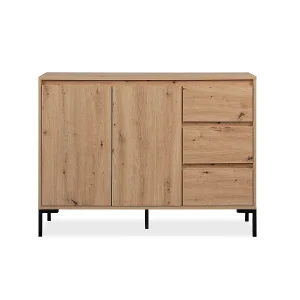 Buffet 2 deuren 3 laden en 1 plank L120 cm – PLOCK Buffet 2 deuren 3 laden en 1 plank L120 cm – PLOCK