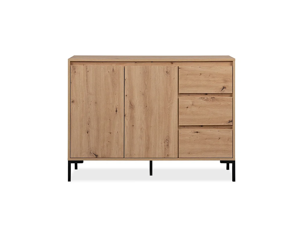 Buffet 2 deuren 3 laden en 1 plank L120 cm - PLOCK