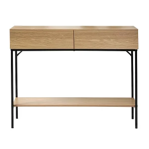 Console 2 Laden 1 Plank – Houten Decor L100 x H80 cm – TESSA Console 2 Laden 1 Plank – Houten Decor L100 x H80 cm – TESSA
