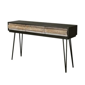 Consoletafel 140x80x35 cm zwart adesso adesl08