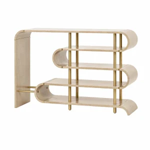 Consoletafel 122x81x36 cm beige stijlvol st962