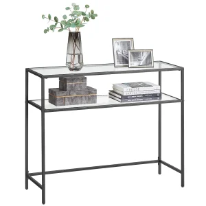 Consoletafel 100x80x35 cm Zwart