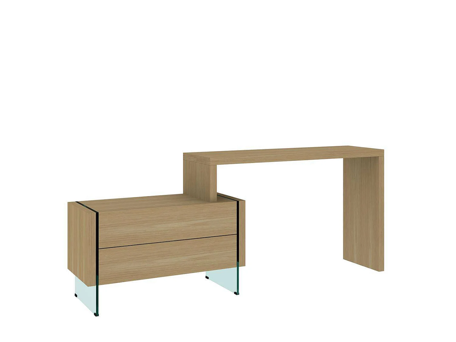 Bureau 88x75x39,5 cm Eik Soho sh15