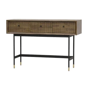 Consoletafel 120x80x35 cm lichtbruin Maze MAZL08