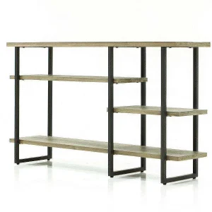 Consoletafel 140x80x35 cm zandkleur flow flol08