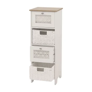 Commode MCW-O75,  naturel-wit