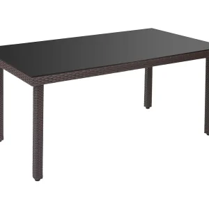 Polyrotan tuintafel Chieti, bruin Polyrotan tuintafel Chieti, bruin