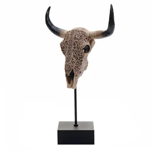 Decoratief staand figuur koeienschedel MCW-D30