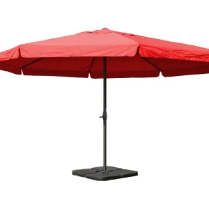 Carpi Pro parasol Ø5m,  bordeaux met voet