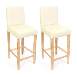 Cesena barkruk (set van 2),  crème, lichtgekleurde poten