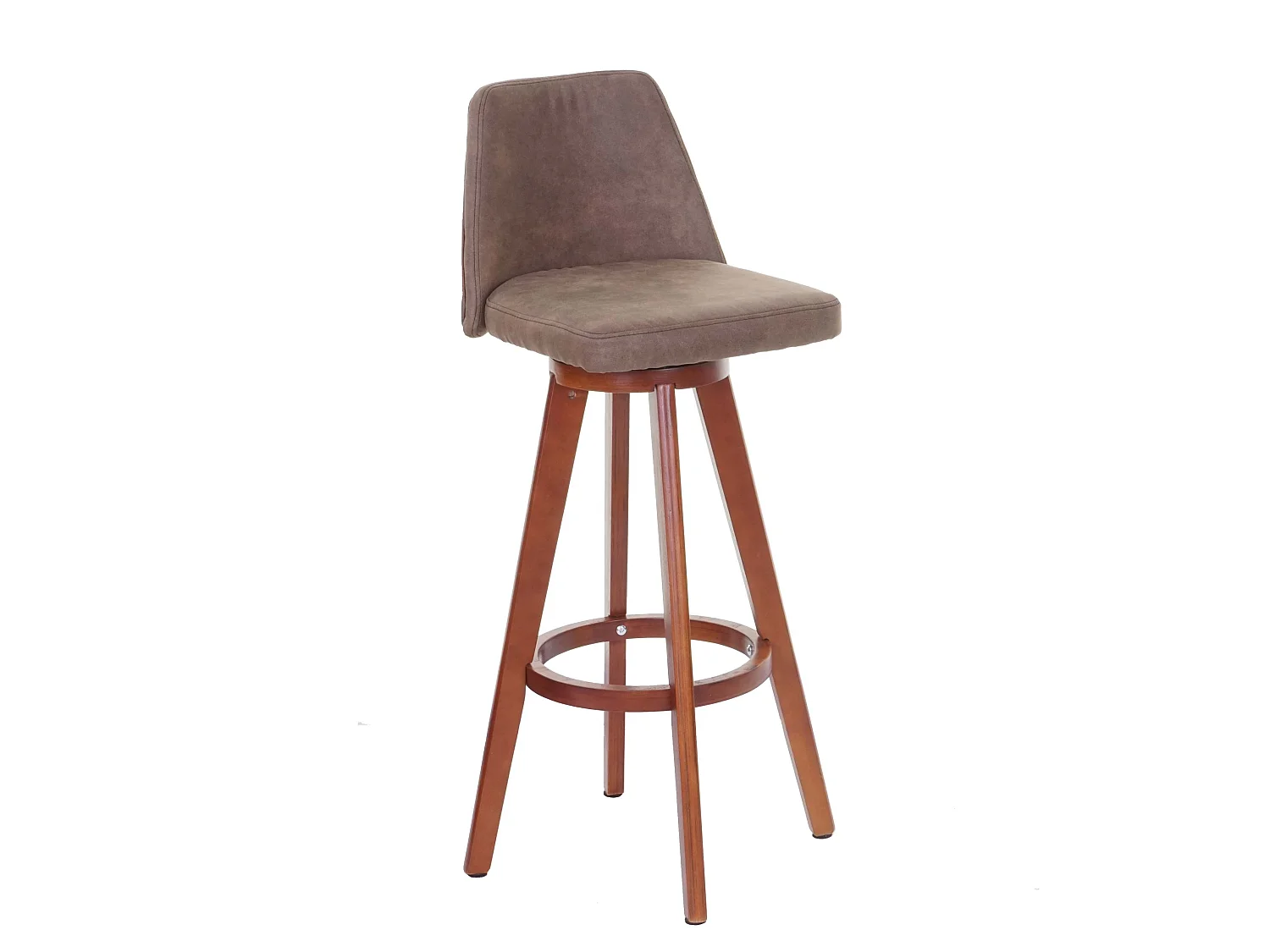Draaibare barkruk MCW-C43, vintage bruin, lichte poten