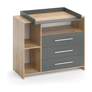 Commode antraciet/sonoma 113x53x100 oskar Commode antraciet/sonoma 113x53x100 oskar