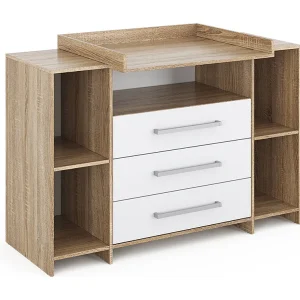 Commode wit/sonoma 143x70x100 oskar Commode wit/sonoma 143x70x100 oskar