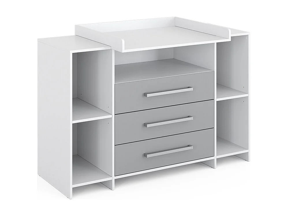 Commode wit/grijs 143x70x100 oskar