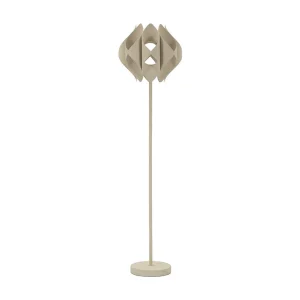 Crèmekleurige metalen vloerlamp 39,5×155 cm Crèmekleurige metalen vloerlamp 39,5×155 cm