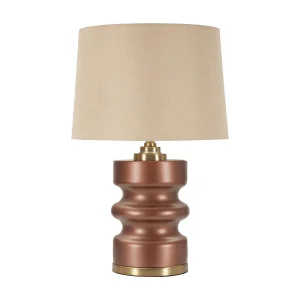 Bruine glazen tafellamp cm ø 36,5×56,5 Bruine glazen tafellamp cm ø 36,5×56,5
