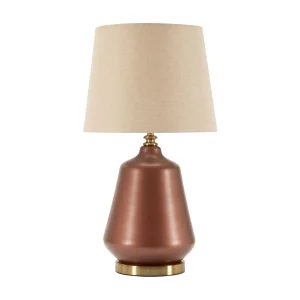 Bruine glazen tafellamp cm ø 35,5×65 Bruine glazen tafellamp cm ø 35,5×65