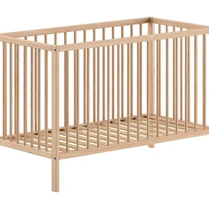 Cama de Grades Vipack Meryl Wood 60X120 Incluindo Base de Ripas PETITS-MEUBLES