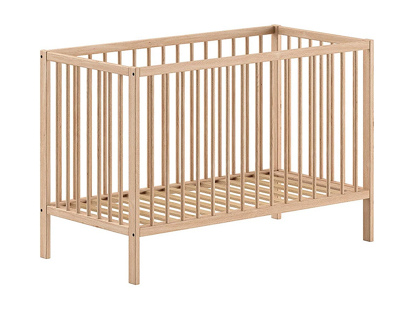 Cama de Grades Vipack Meryl Wood 60X120 Incluindo Base de Ripas PETITS-MEUBLES