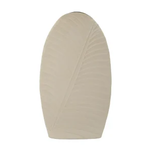 Crèmekleurige metalen vaas, 31x13x53,5 cm Crèmekleurige metalen vaas, 31x13x53,5 cm