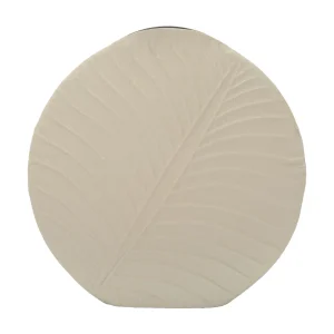 Crèmekleurige metalen vaas, ø 41,5×14 cm Crèmekleurige metalen vaas, ø 41,5×14 cm