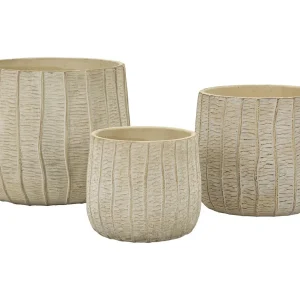 Crèmekleurige keramische vazen, set van 3, 30,5×27-25×22,2-19,5×18 cm Crèmekleurige keramische vazen, set van 3, 30,5×27-25×22,2-19,5×18 cm