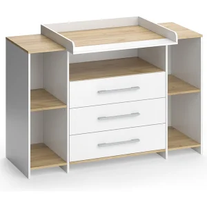 Commode eik wit/goud 143.2×53.1×93 oskar Commode eik wit/goud 143.2×53.1×93 oskar