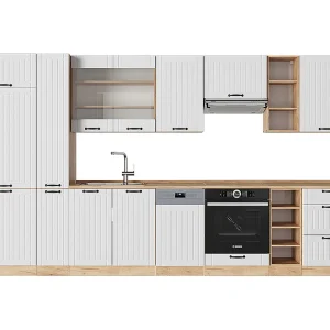 Complete keukeneenheid wit landhuis 355x60x81.6 fame-line Complete keukeneenheid wit landhuis 355x60x81.6 fame-line